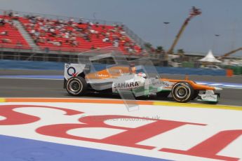 © 2012 Octane Photographic Ltd. European GP Valencia - Friday 22nd June 2012 - F1 Practice 2. Force India VJM05 - Paul di Resta. Digital Ref : 0368lw7d0581