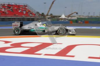 © 2012 Octane Photographic Ltd. European GP Valencia - Friday 22nd June 2012 - F1 Practice 2. Mercedes W03 - Nico Rosberg. Digital Ref : 0368lw7d0604
