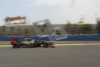 © 2012 Octane Photographic Ltd. European GP Valencia - Friday 22nd June 2012 - F1 Practice 2. Lotus E20 - Kimi Raikkonen. Digital Ref : 0368lw7d0670