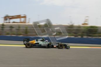 © 2012 Octane Photographic Ltd. European GP Valencia - Friday 22nd June 2012 - F1 Practice 2. Caterham CT01 - Vitaly Petrov. Digital Ref : 0368lw7d0705