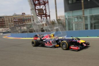 © 2012 Octane Photographic Ltd. European GP Valencia - Friday 22nd June 2012 - F1 Practice 2. Red Bull RB8 - Mark Webber. Digital Ref : 0368lw7d0756