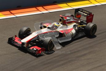 © 2012 Octane Photographic Ltd. European GP Valencia - Sunday 24th June 2012 - F1 Race. HRT F112 - Pedro de La Rosa. Digital Ref : 0374lw1d7106