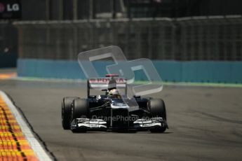 © 2012 Octane Photographic Ltd. European GP Valencia - Sunday 24th June 2012 - F1 Race. Williams FW34 - Pastor Maldonado. Digital Ref : 0374lw1d7372