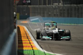 © 2012 Octane Photographic Ltd. European GP Valencia - Sunday 24th June 2012 - F1 Race. Mercedes W03 - Nico Rosberg. Digital Ref : 0374lw1d7406