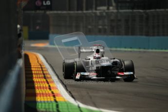© 2012 Octane Photographic Ltd. European GP Valencia - Sunday 24th June 2012 - F1 Race. Sauber C31 - Kamui Kobayashi. Digital Ref : 0374lw1d7431