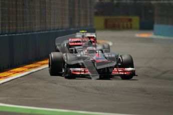 © 2012 Octane Photographic Ltd. European GP Valencia - Sunday 24th June 2012 - F1 Race. McLaren MP4/27 - Jenson Button. Digital Ref : 0374lw1d7670