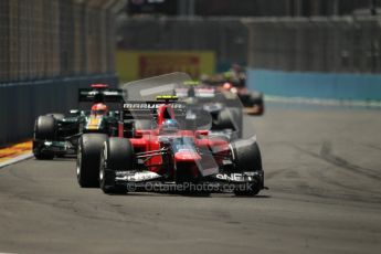 © 2012 Octane Photographic Ltd. European GP Valencia - Sunday 24th June 2012 - F1 Race. Marussia MR01 - Charles Pic. Digital Ref : 0374lw1d7677