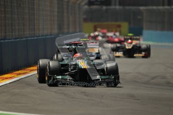 © 2012 Octane Photographic Ltd. European GP Valencia - Sunday 24th June 2012 - F1 Race. Caterham CT01 - Heikki Kovalainen. Digital Ref : 0374lw1d7680