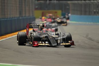 © 2012 Octane Photographic Ltd. European GP Valencia - Sunday 24th June 2012 - F1 Race. Lotus E20 - Romain Grosjean. Digital Ref : 0374lw1d7775