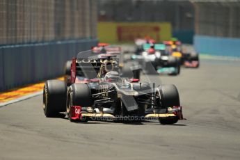 © 2012 Octane Photographic Ltd. European GP Valencia - Sunday 24th June 2012 - F1 Race. Lotus E20 - Kimi Raikkonen. Digital Ref : 0374lw1d7786