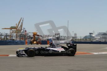 © 2012 Octane Photographic Ltd. European GP Valencia - Sunday 24th June 2012 - F1 Race. Williams FW34 - Pastor Maldonado. Digital Ref : 0374lw7d2782