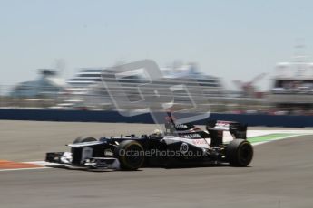 © 2012 Octane Photographic Ltd. European GP Valencia - Sunday 24th June 2012 - F1 Race. Williams FW34 - Pastor Maldonado. Digital Ref : 0374lw7d2834