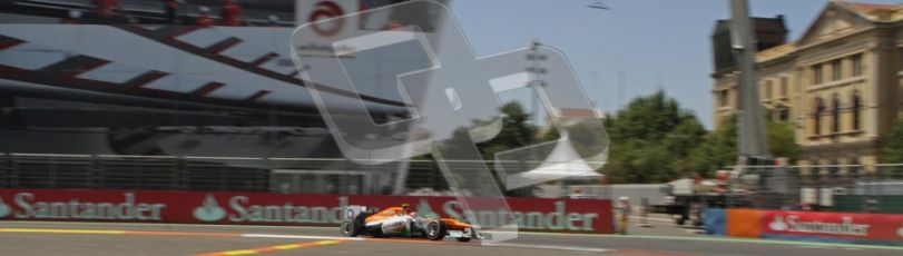 © 2012 Octane Photographic Ltd. European GP Valencia - Sunday 24th June 2012 - F1 Race. Force India VJM05 - Nico Hulkenberg. Digital Ref : 0374lw7d3159