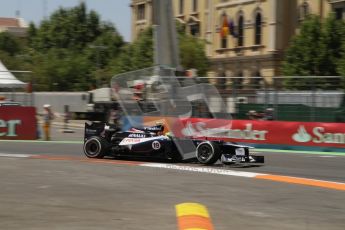 © 2012 Octane Photographic Ltd. European GP Valencia - Sunday 24th June 2012 - F1 Race. Williams FW34 - Bruno Senna. Digital Ref : 0374lw7d3222