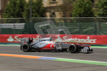 © 2012 Octane Photographic Ltd. European GP Valencia - Sunday 24th June 2012 - F1 Race. McLaren MP4/27 - Lewis Hamilton. Digital Ref : 0374lw7d3243
