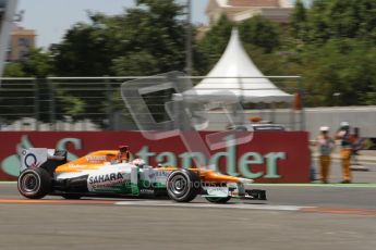 © 2012 Octane Photographic Ltd. European GP Valencia - Sunday 24th June 2012 - F1 Race. Force India VJM05 - Paul di Resta. Digital Ref : 0374lw7d3297