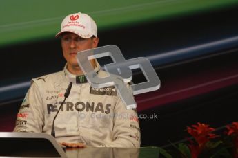 © 2012 Octane Photographic Ltd. European GP Valencia - Sunday 24th June 2012 - F1 Press conference. Michael Schumacher. Digital Ref : 0374lw7d3751