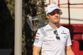 © 2012 Octane Photographic Ltd. European GP Valencia - Sunday 24th June 2012 - F1 Paddock. Mercedes - Nico Rosberg. Digital Ref : 0373lw1d5943