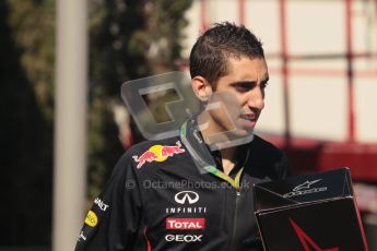 © 2012 Octane Photographic Ltd. European GP Valencia - Sunday 24th June 2012 - F1 Paddock. Red Bull - Sebastien Buemi. Digital Ref : 0373lw1d5955