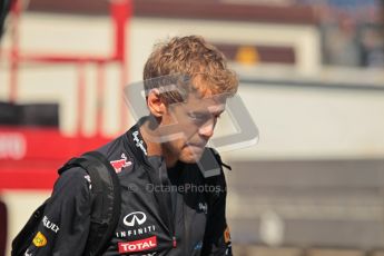 © 2012 Octane Photographic Ltd. European GP Valencia - Sunday 24th June 2012 - F1 Paddock. Red Bull - Sebastian Vettel. Digital Ref : 0373lw1d5974