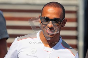© 2012 Octane Photographic Ltd. European GP Valencia - Sunday 24th June 2012 - F1 Paddock. McLaren - Lewis Hamilton. Digital Ref : 0373lw1d5992