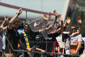 © 2012 Octane Photographic Ltd. European GP Valencia - Sunday 24th June 2012 - F1 Drivers Parade. Digital Ref : 0373lw1d6712