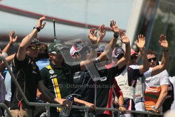 © 2012 Octane Photographic Ltd. European GP Valencia - Sunday 24th June 2012 - F1 Drivers Parade. Digital Ref :  0373lw1d6712