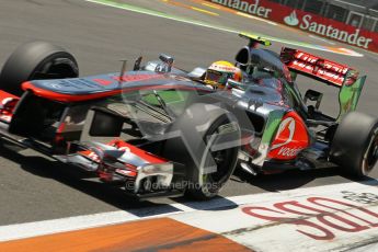 © 2012 Octane Photographic Ltd. European GP Valencia - Saturday 23rd June 2012 - F1 Qualifying. McLaren MP4/27 - Lewis Hamilton. Digital Ref : 0370lw1d4963