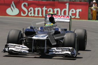 © 2012 Octane Photographic Ltd. European GP Valencia - Saturday 23rd June 2012 - F1 Qualifying. Williams FW34 - Bruno Senna. Digital Ref : 0370lw7d1654
