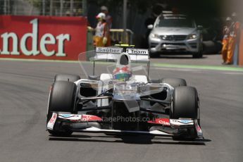 © 2012 Octane Photographic Ltd. European GP Valencia - Saturday 23rd June 2012 - F1 Qualifying. Sauber C31 - Sergio Perez. Digital Ref : 0370lw7d1664