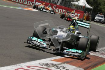 © 2012 Octane Photographic Ltd. European GP Valencia - Saturday 23rd June 2012 - F1 Qualifying. Mercedes W03 - Nico Rosberg. Digital Ref : 0370lw7d1704