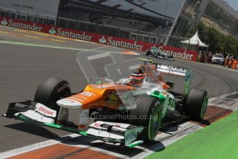 © 2012 Octane Photographic Ltd. European GP Valencia - Saturday 23rd June 2012 - F1 Qualifying. Force India VJM05 - Nico Hulkenberg. Digital Ref : 0370lw7d1789