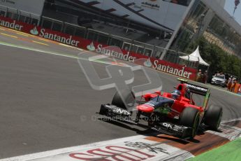 © 2012 Octane Photographic Ltd. European GP Valencia - Saturday 23rd June 2012 - F1 Qualifying. Marussia MR01 - Charles Pic. Digital Ref : 0370lw7d1838