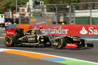 © 2012 Octane Photographic Ltd. European GP Valencia - Saturday 23rd June 2012 - F1 Practice 3. Lotus E20 - Kimi Raikkonen. Digital Ref : 0371lw1d4645