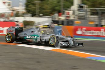 © 2012 Octane Photographic Ltd. European GP Valencia - Saturday 23rd June 2012 - F1 Practice 3. Mercedes W03 - Nico Rosberg. Digital Ref : 0371lw1d4674