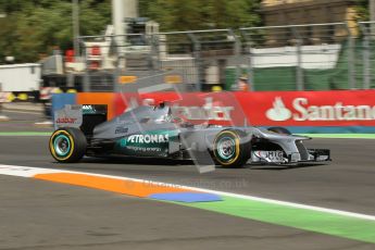 © 2012 Octane Photographic Ltd. European GP Valencia - Saturday 23rd June 2012 - F1 Practice 3. Mercedes W03 - Michael Schumacher. Digital Ref : 0371lw1d4725