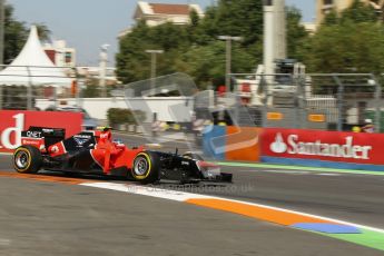 © 2012 Octane Photographic Ltd. European GP Valencia - Saturday 23rd June 2012 - F1 Practice 3. Marussia MR01 - Charles Pic. Digital Ref : 0371lw1d4762