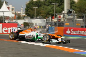 © 2012 Octane Photographic Ltd. European GP Valencia - Saturday 23rd June 2012 - F1 Practice 3. Force India VJM05 - Paul di Resta. Digital Ref : 0371lw1d4803