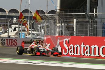 © 2012 Octane Photographic Ltd. European GP Valencia - Saturday 23rd June 2012 - F1 Practice 3. HRT F112 - Narain Karthikeyan. Digital Ref : 0371lw1d4858