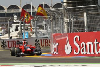 © 2012 Octane Photographic Ltd. European GP Valencia - Saturday 23rd June 2012 - F1 Practice 3. Marussia MR01 - Timo Glock. Digital Ref : 0371lw1d4864