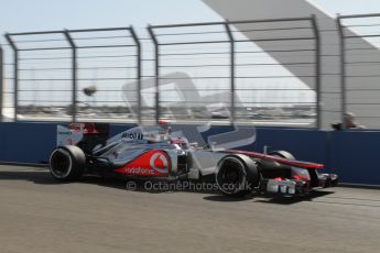 © 2012 Octane Photographic Ltd. European GP Valencia - Saturday 23rd June 2012 - F1 Practice 3. McLaren MP4/27 - Jenson Button. Digital Ref : 0371lw7d1297