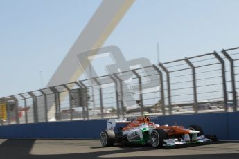 © 2012 Octane Photographic Ltd. European GP Valencia - Saturday 23rd June 2012 - F1 Practice 3. Force India VJM05 - Nico Hulkenberg. Digital Ref : 0371lw7d1301