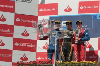 © 2012 Octane Photographic Ltd. European GP Valencia - Saturday 23rd June 2012 - GP2 Race 1 Podium. Esteban Gutierrez, Marcus Ericsson and Luiz Razia. Digital Ref : 0372lw1d5866