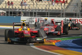 © 2012 Octane Photographic Ltd. European GP Valencia - Sunday 24th June 2012 - GP2 Race 2 - Racing Engineering - Nathanael Berthon ahead of Simon Trummer - Arden International. Digital Ref : 0375lw1d6080