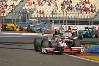 © 2012 Octane Photographic Ltd. European GP Valencia - Sunday 24th June 2012 - GP2 Race 2 - Rapax - Daniel de Jong leads his team mate Tom Dillmann. Digital Ref : 0375lw1d6090