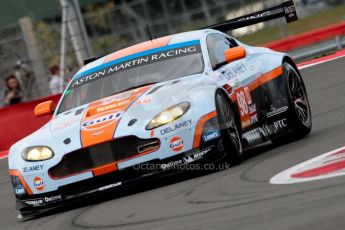 © Chris Enion/Octane Photographic Ltd. FIA WEC Free practice 3 – Silverstone. Saturday 25th August 2012. Aston Martin Vantage V8 - Aston Martin Racing. Roald Goethe and Stuart Hall. Digital ref : 0470ce1d0048