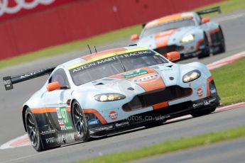 © Chris Enion/Octane Photographic Ltd. FIA WEC Qualifying – Silverstone. Saturday 25th August 2012. Aston Martin V8 Vantage - Aston Martin Racing. Stefan Mucke, Darren Turner and Adrian Fernandez followed by Adrian Howard, Jonathan Adam and Paul White. Digital ref : 0471ce1d0062