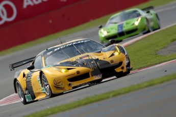 © Chris Enion/Octane Photographic Ltd. FIA WEC Qualifying – Silverstone. Saturday 25th August 2012. Ferrari 458 Italias of JMW Motorsport and Krohn Racing. Jonny Cocker and James Walker followed by Tracy Krohn, Nicolas Jonsson and Michelle Rugolo. Digital ref : 0471ce1d0110