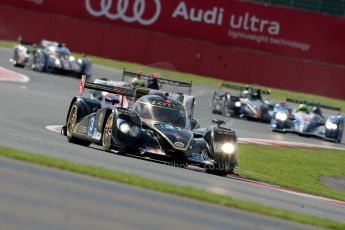 © Chris Enion/Octane Photographic Ltd. FIA WEC Qualifying – Silverstone. Saturday 25th August 2012. Lola B12/80-Lotus of Lotus (Thomas Holzer, Mirco Schultis and Luca Moro) ahead of the pack. Digital ref : 0471ce1d0234