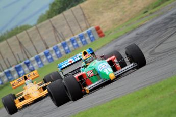 © Jones Photography 2012. 2nd June 2012 - John Reaks, 1990 Benetton B190, Steve Griffiths, 1989 Lotus 101, Pembrey, Welsh Motorsport Festival. Digital Ref : 0366CJ2171